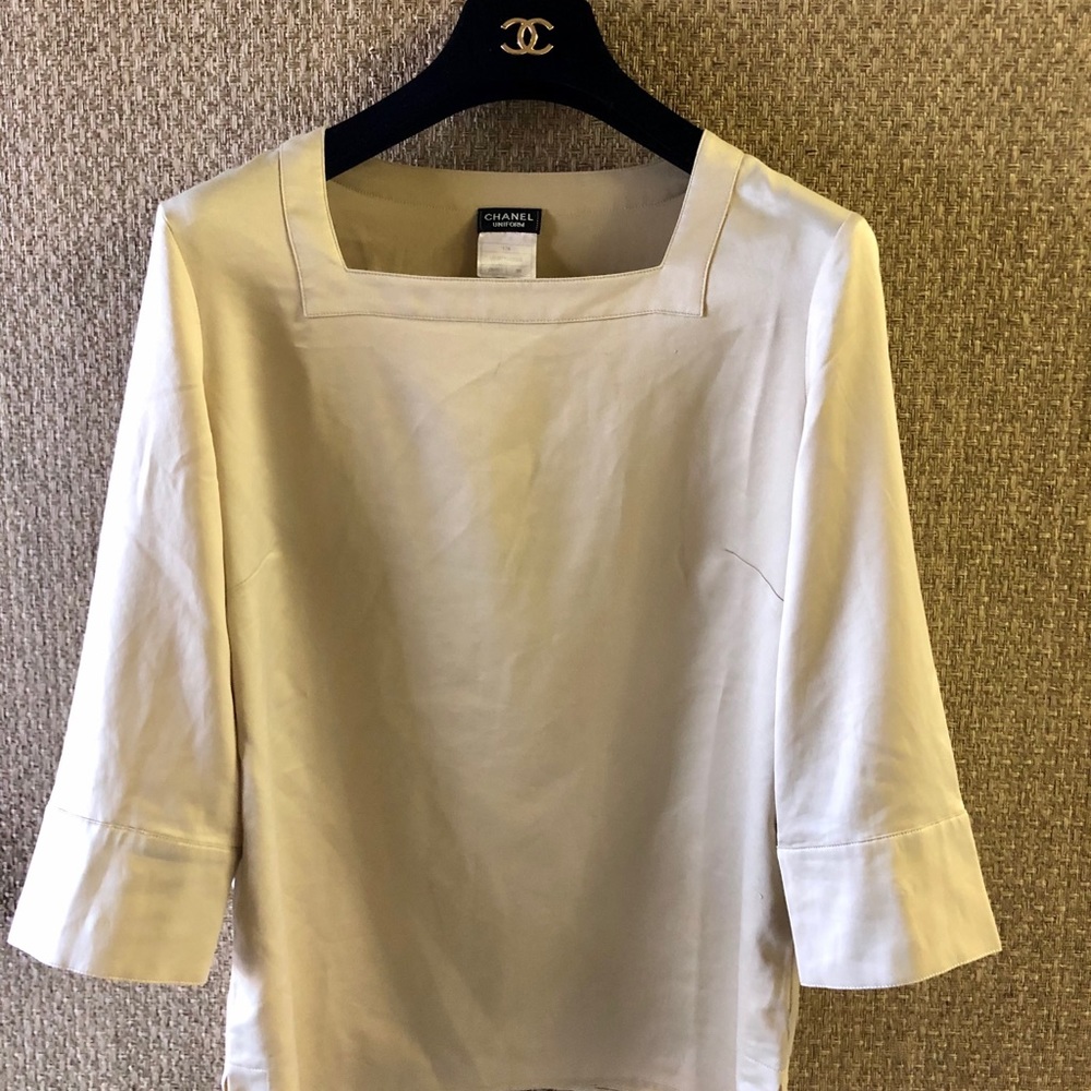 Authentic Chanel Uniform satin top